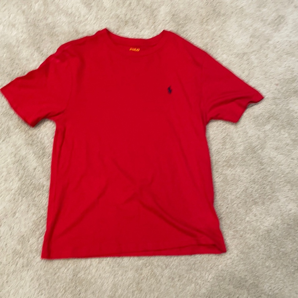 Boys Red Polo shirt L